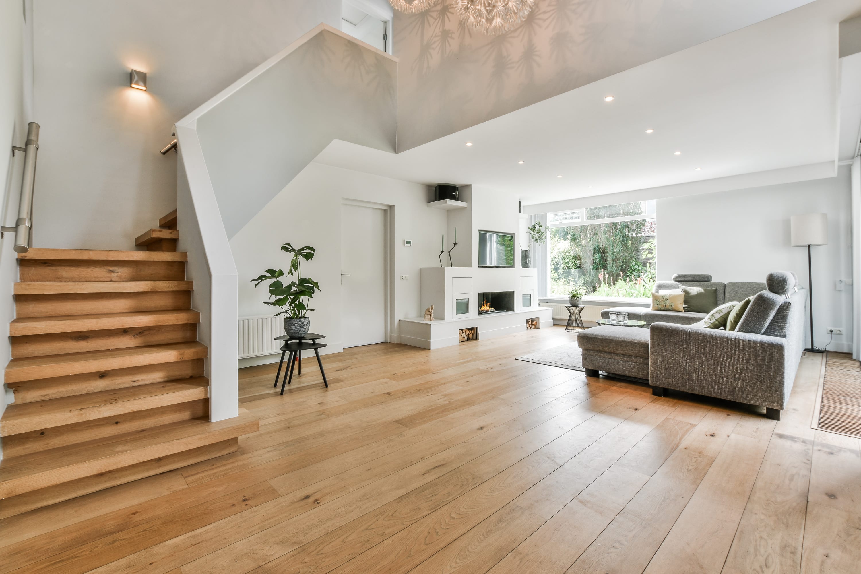 Hardwood flooring in Great Hills entryway